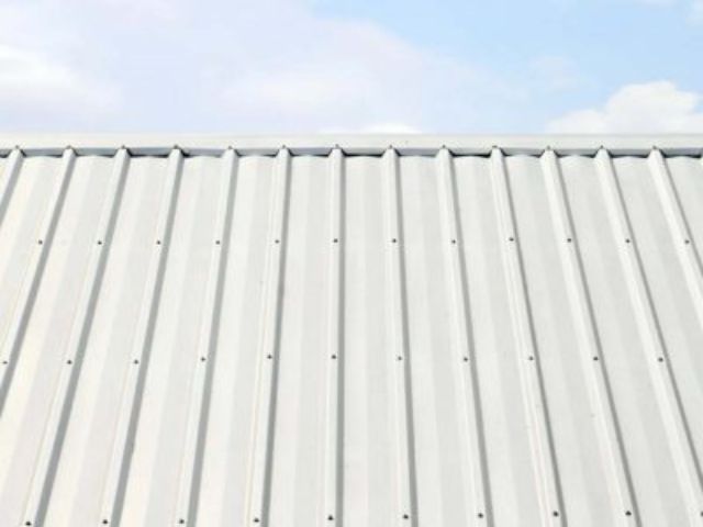 Close up photo of an Aluminum Roof
